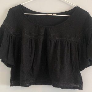 Black crop top